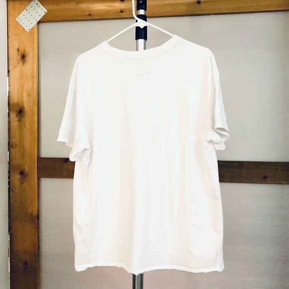 ARITZIA White Thank You Short Sleeve Tshirt / Sz 1X - Picture 3 of 7